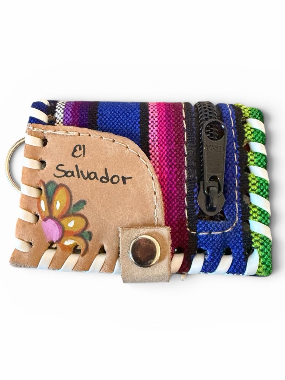 El Salvador Handcrafted NWOT coin/keychain.
